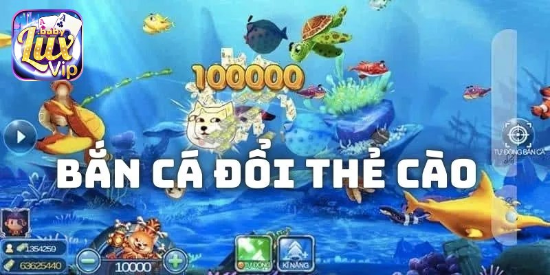 Người chơi đang tham gia bắn cá đổi thẻ cào tại nhà cái uy tín