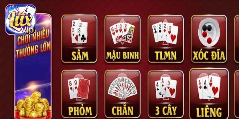 LUXVIP cung cấp nhiều trò chơi cá cược hấp dẫn cho người chơi.