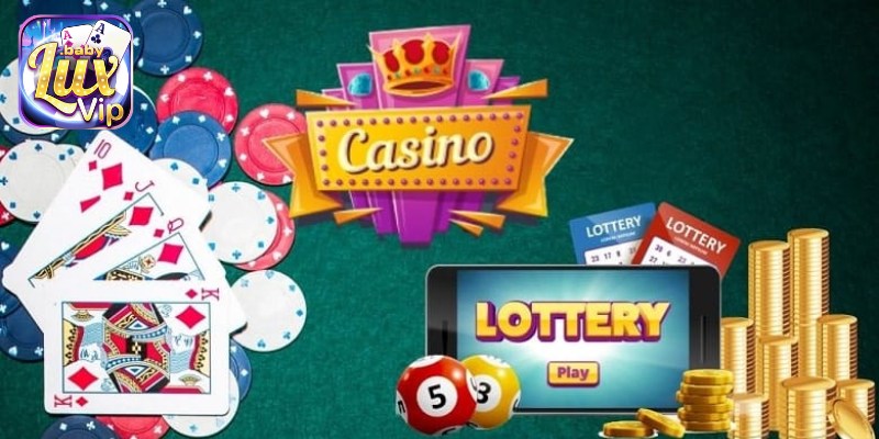 Danh mục trò chơi đa dạng tại LUXVIP: cá cược thể thao, casino, slot game, xổ số.
