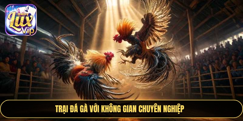 Trại đá gà với không gian chuyên nghiệp